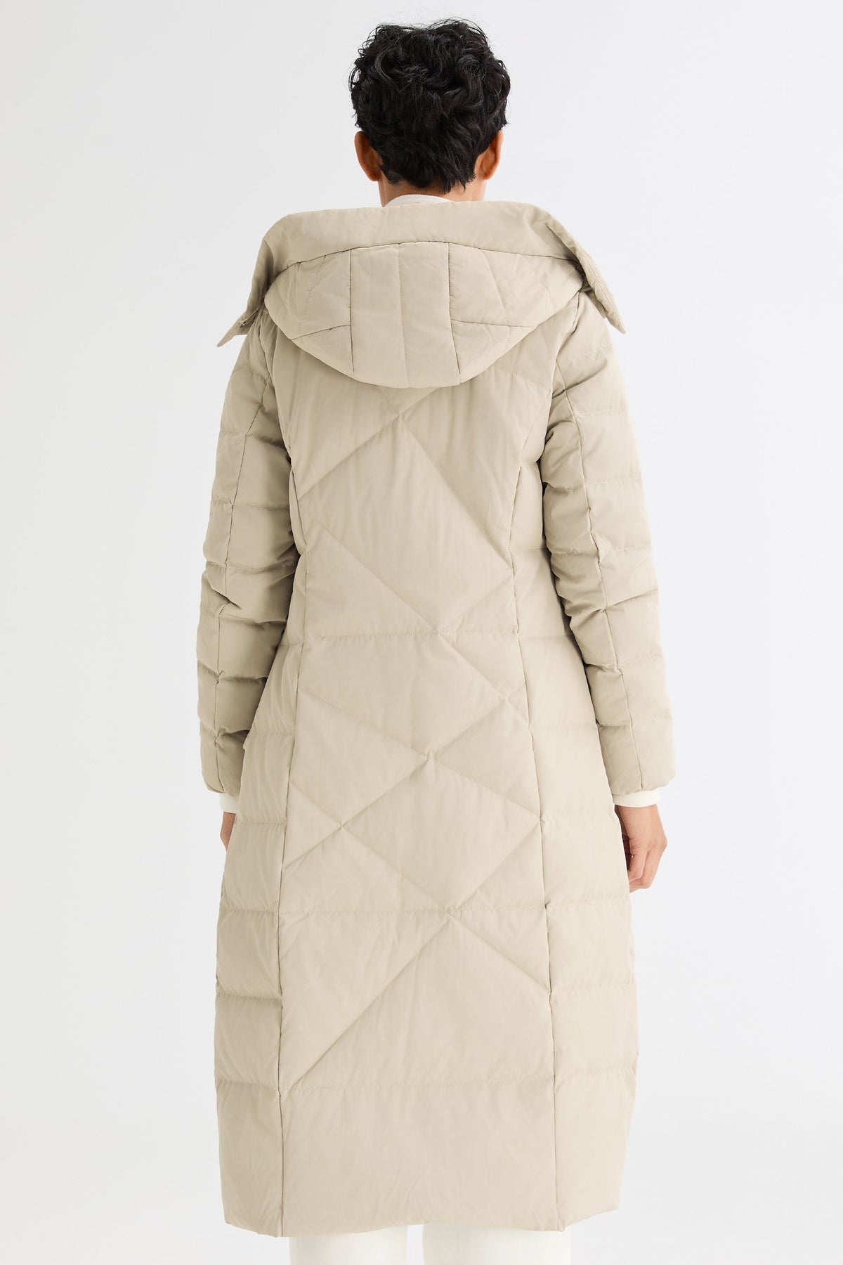 Long Maxi Down Coat with Hood