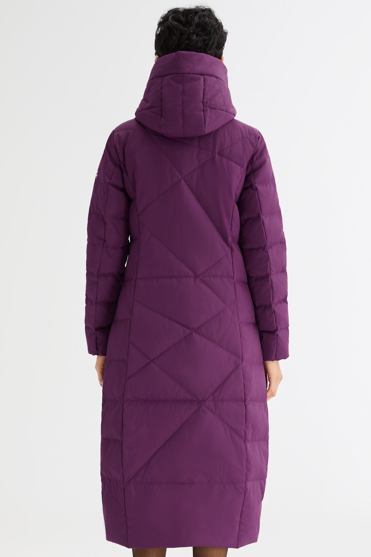 Long Maxi Down Coat with Hood