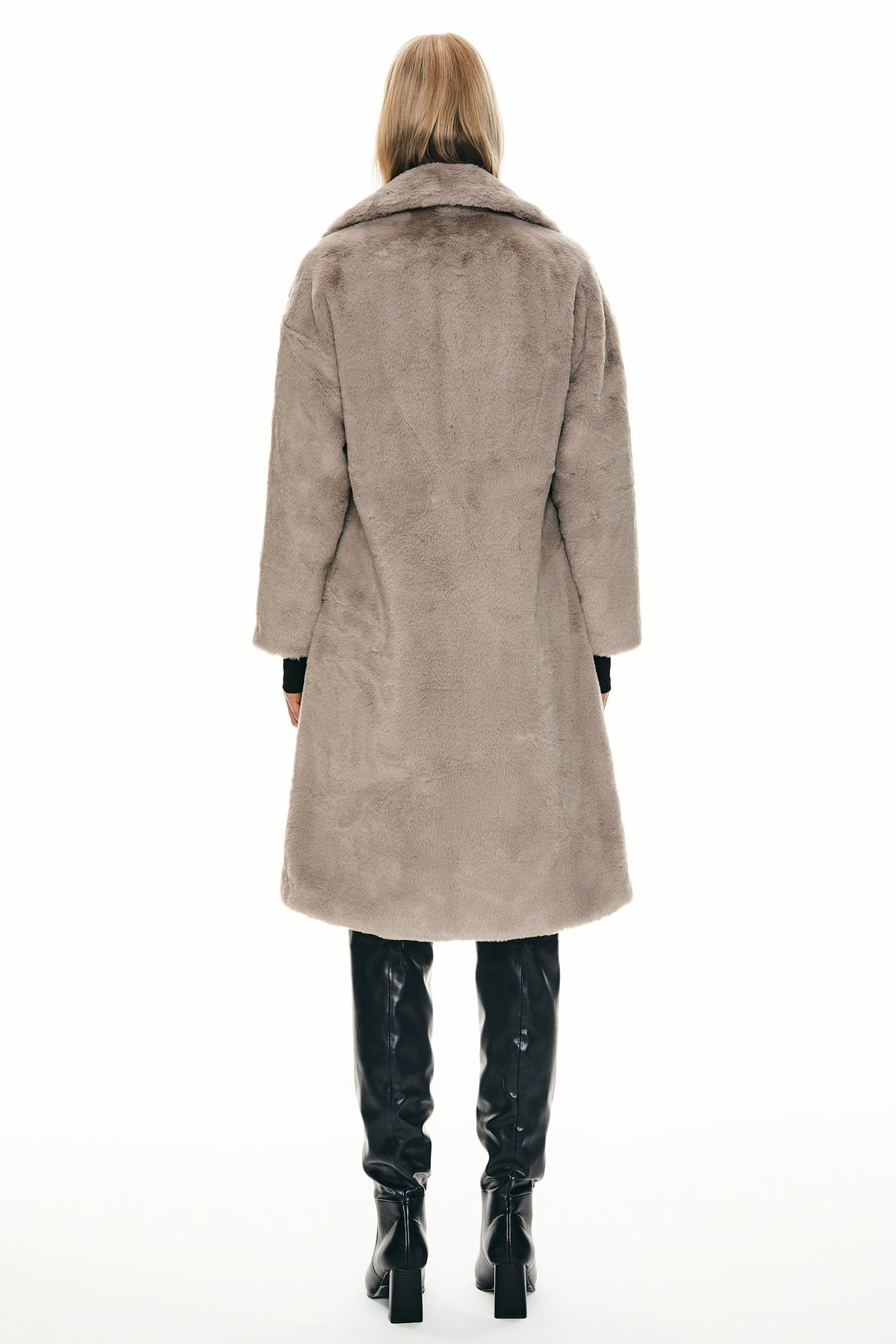 Oversized Long Sherpa Teddy Coat