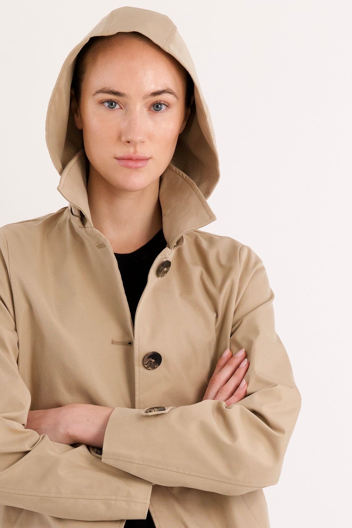 Long Single-Breasted Trench Coat