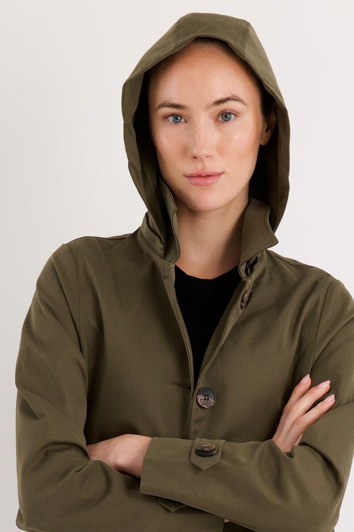 Long Single-Breasted Trench Coat