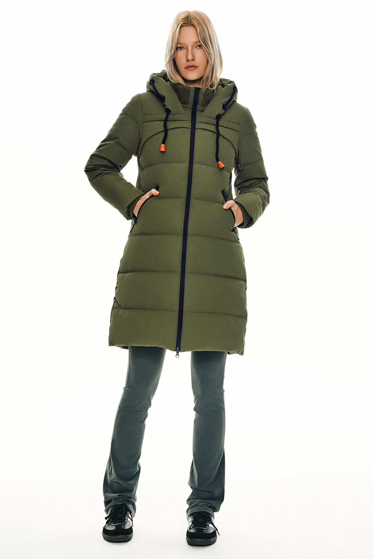 Long Thickened Hooded Down Jacket