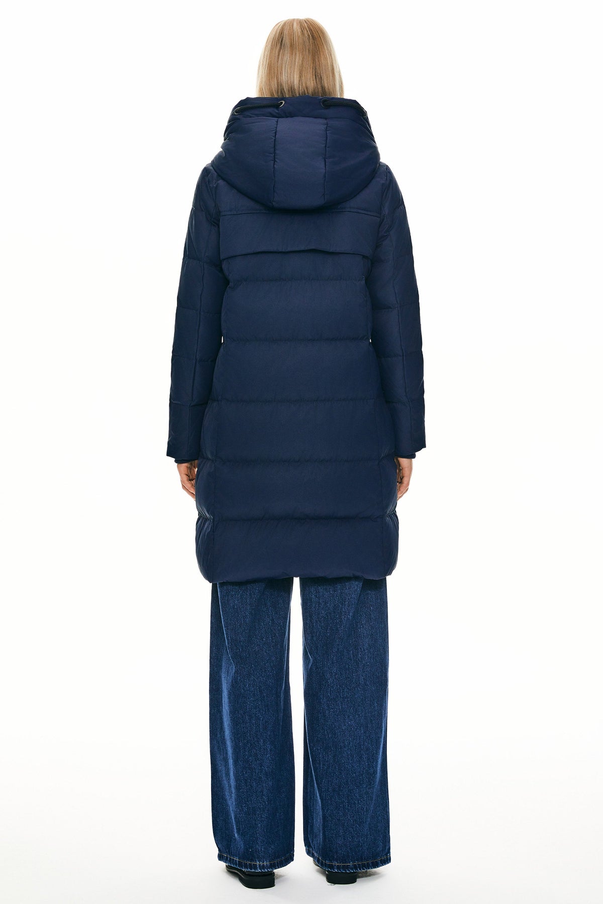 Long Thickened Hooded Down Jacket