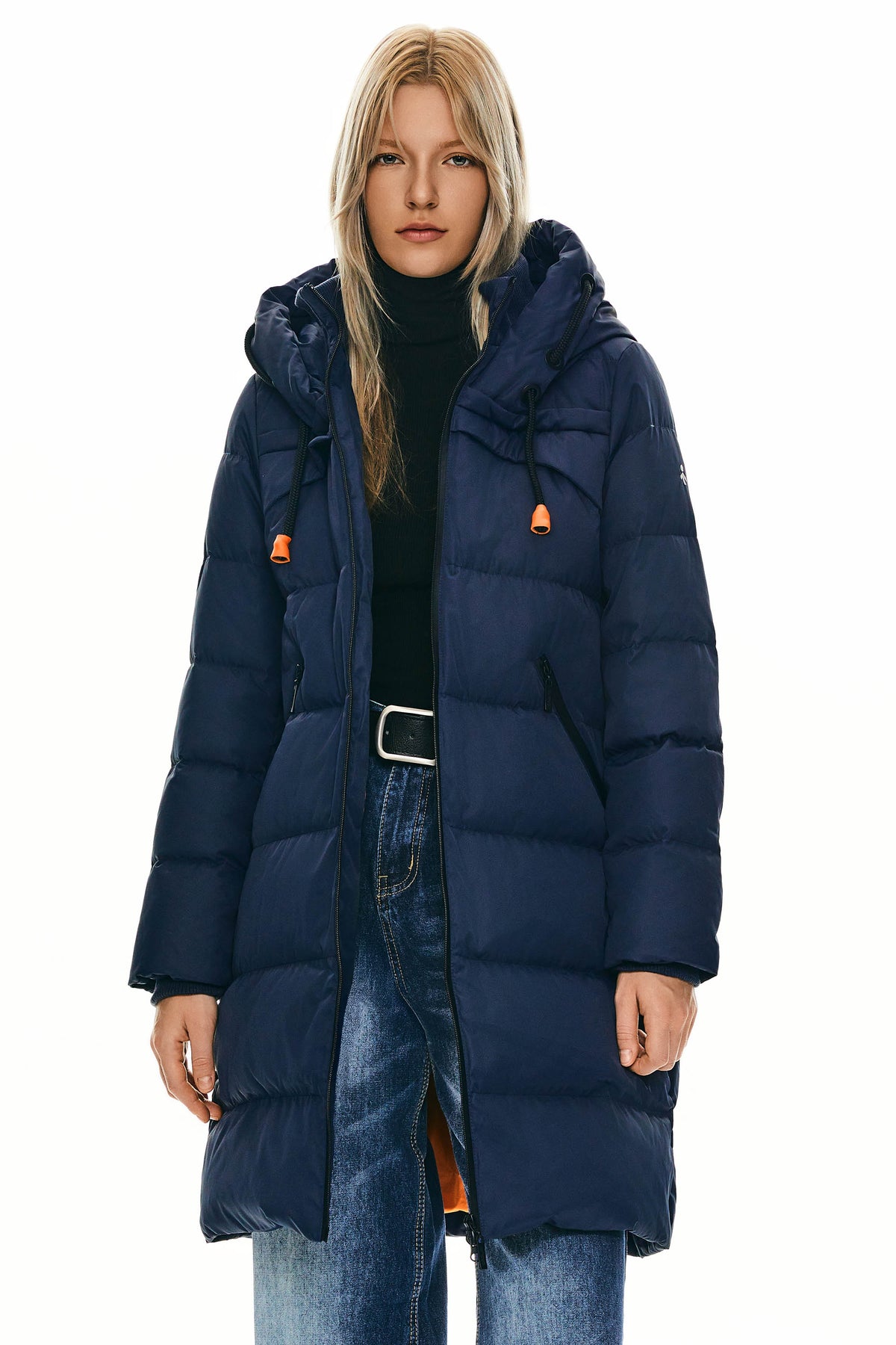 Long Thickened Hooded Down Jacket
