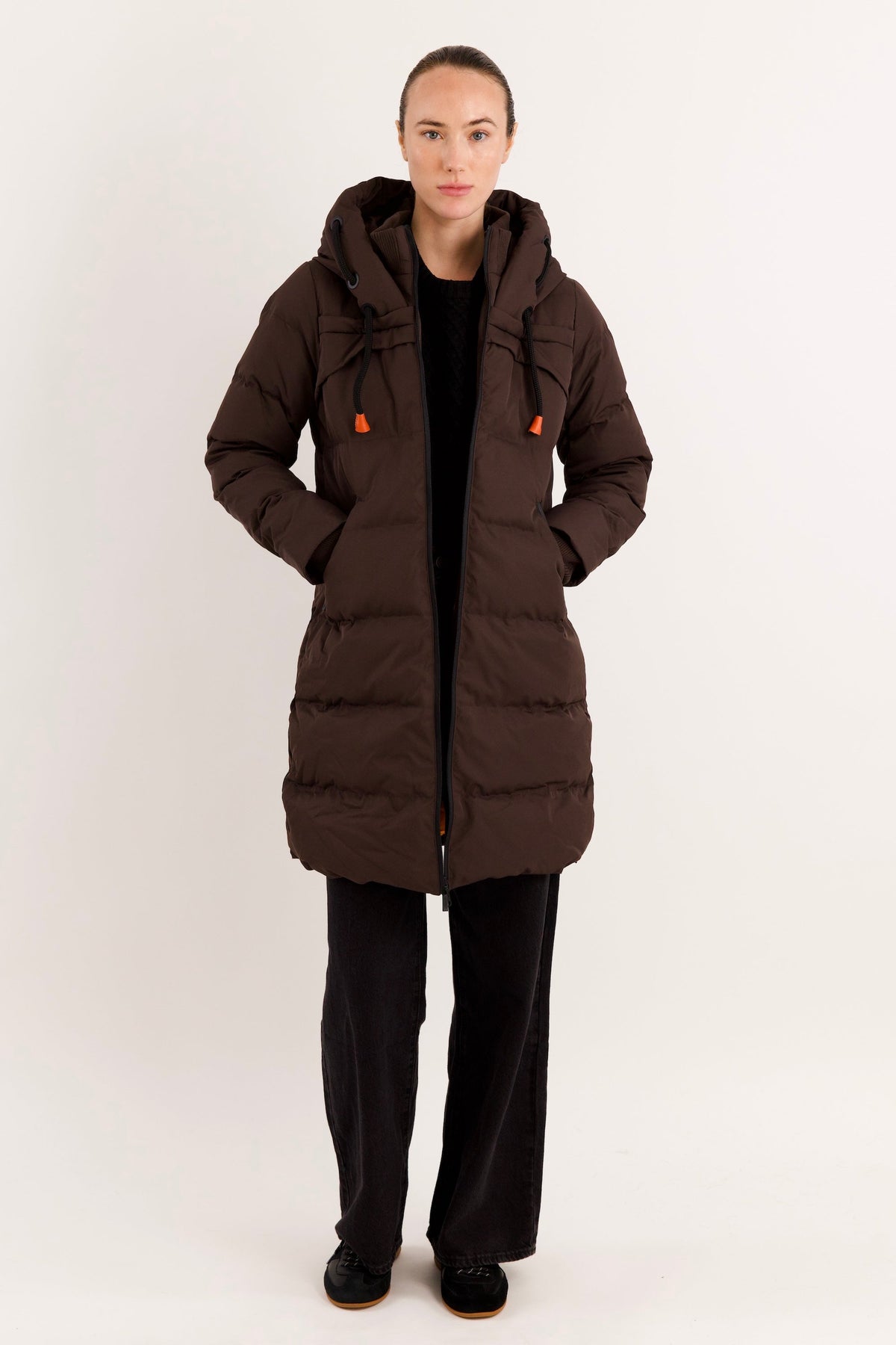 Long Thickened Hooded Down Jacket