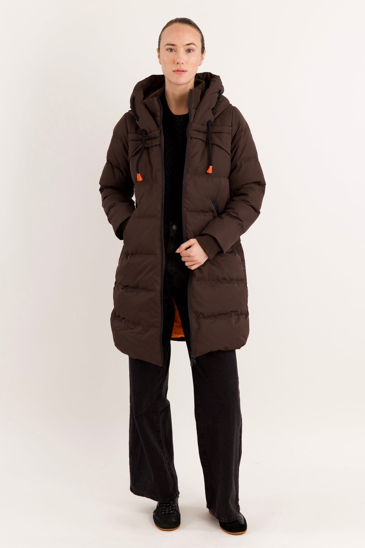 Long Thickened Hooded Down Jacket