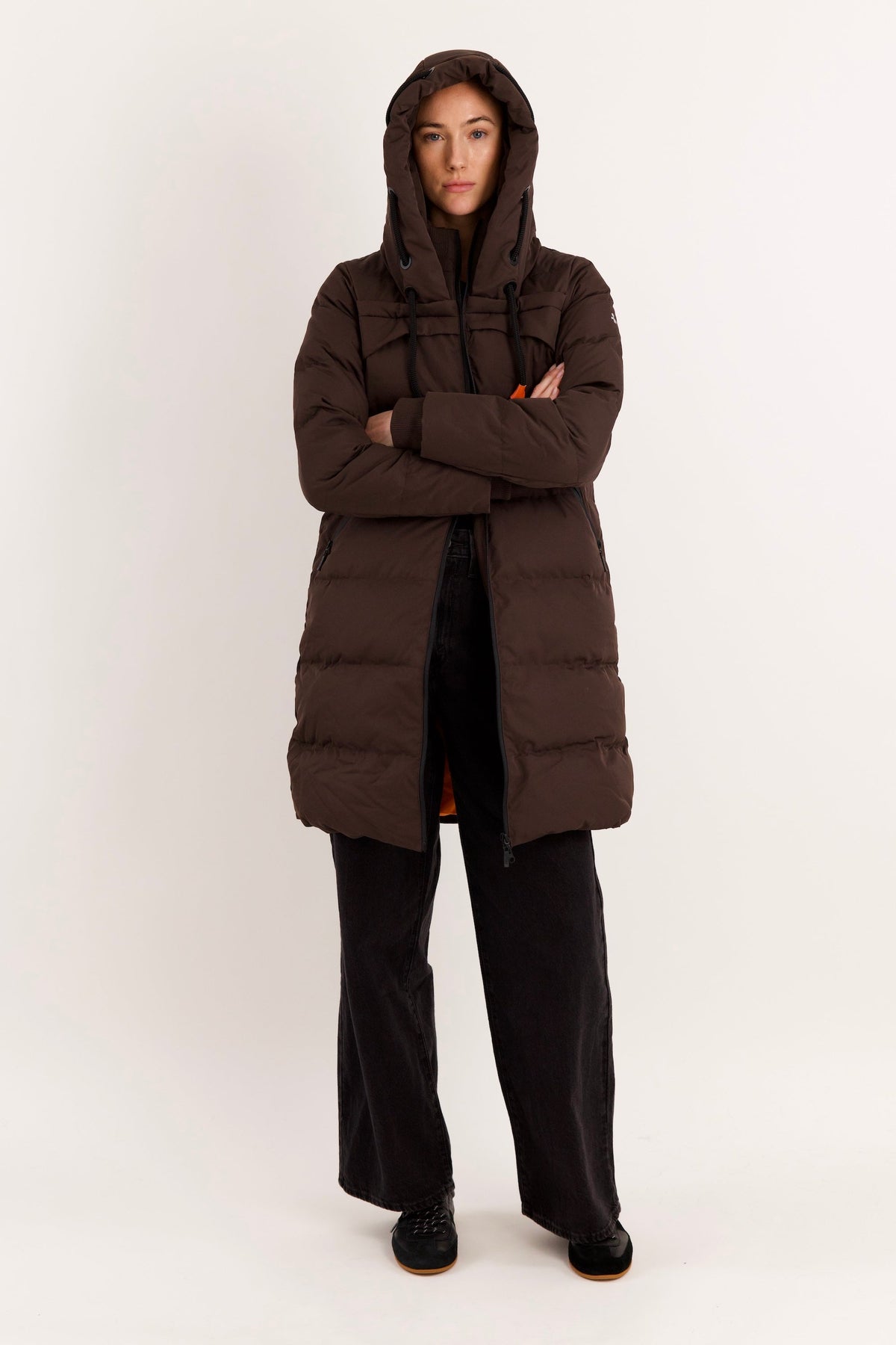 Long Thickened Hooded Down Jacket
