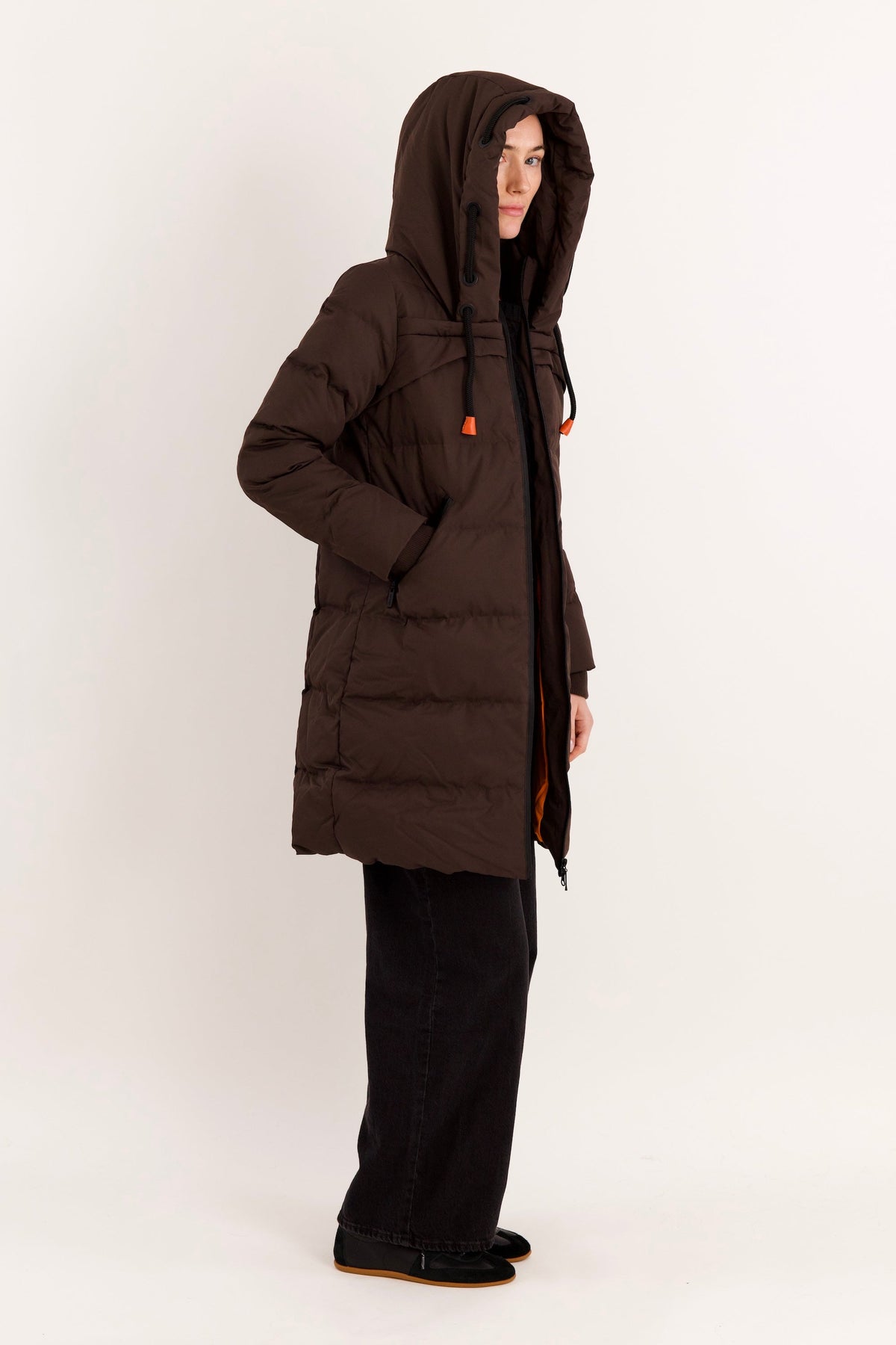 Long Thickened Hooded Down Jacket