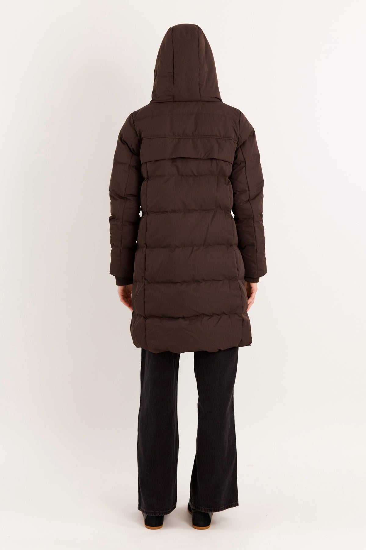 Long Thickened Hooded Down Jacket