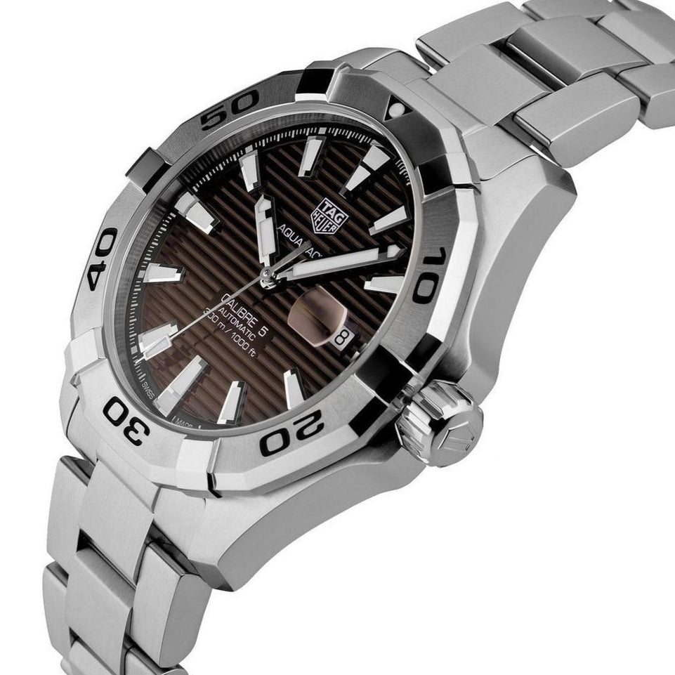 Tag Heuer Aquaracer Sunray Brown Dial Watch for Men - WAY2018.BA0927