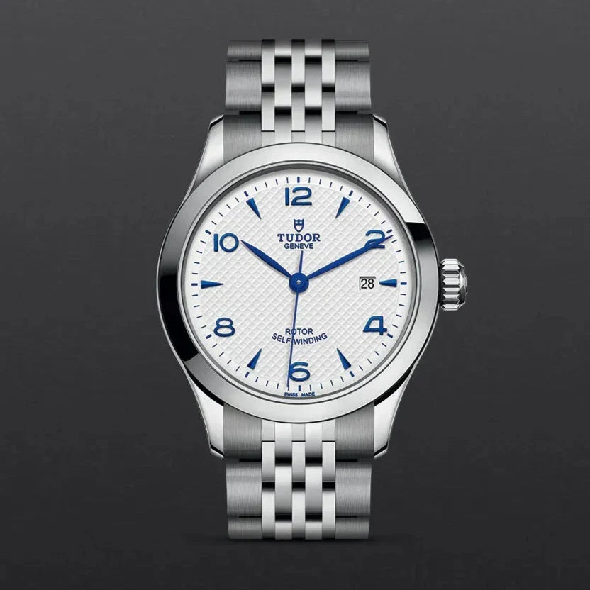 Tudor 1926 Automatic White Dial Silver Steel Strap Watch for Men - M91650-0005