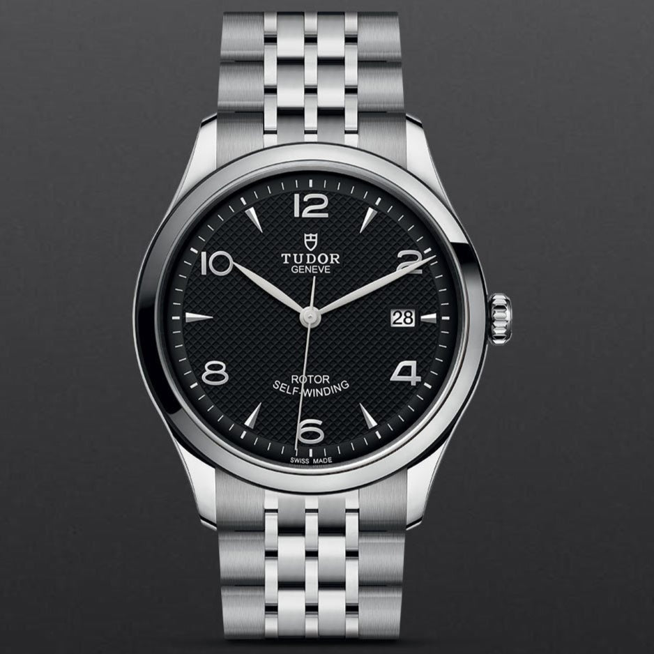 Tudor 1926 Automatic Black Dial Silver Steel Strap Watch for Men - M91650-0002