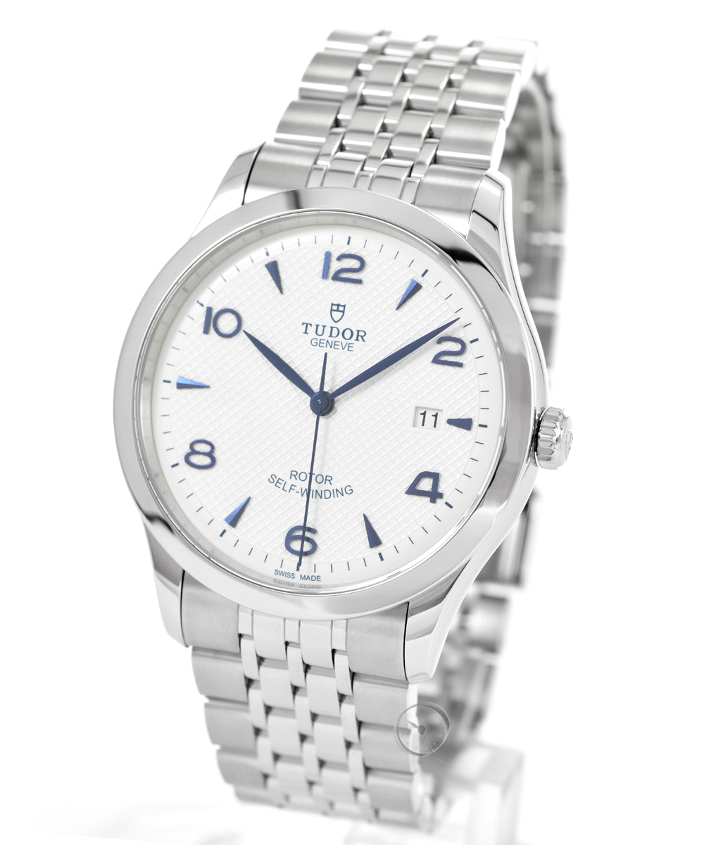 Tudor 1926 Automatic White Dial Silver Steel Strap Watch for Men - M91650-0005