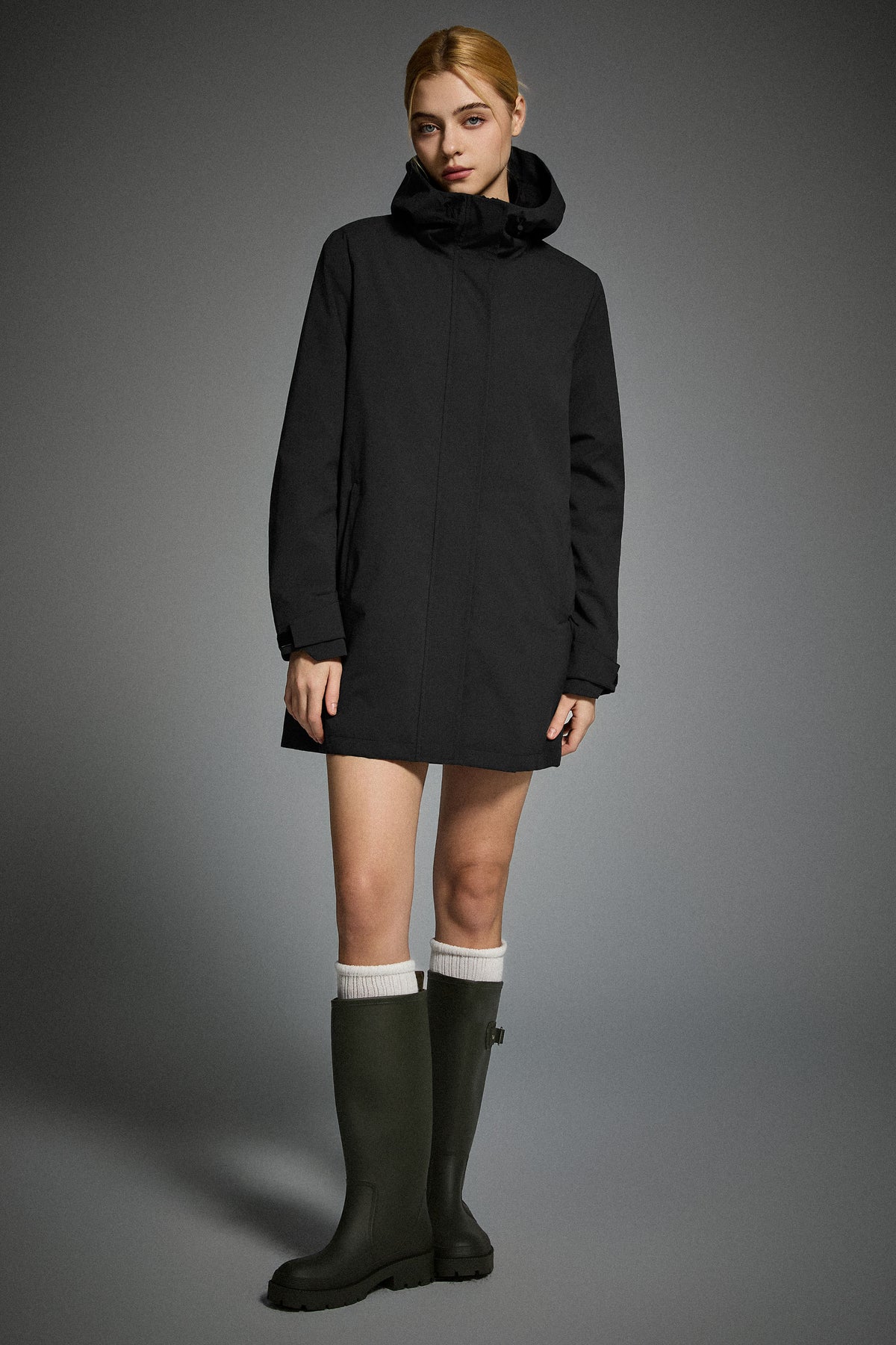 Mid-Length Waterproof Trench Jacket