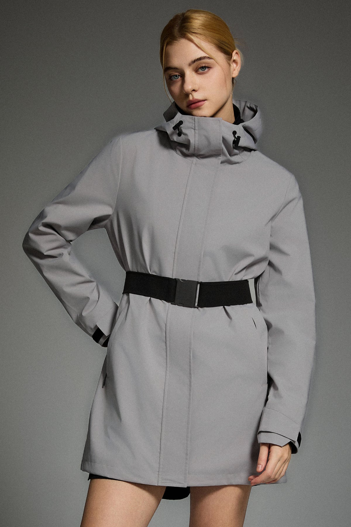 Mid-Length Waterproof Trench Jacket