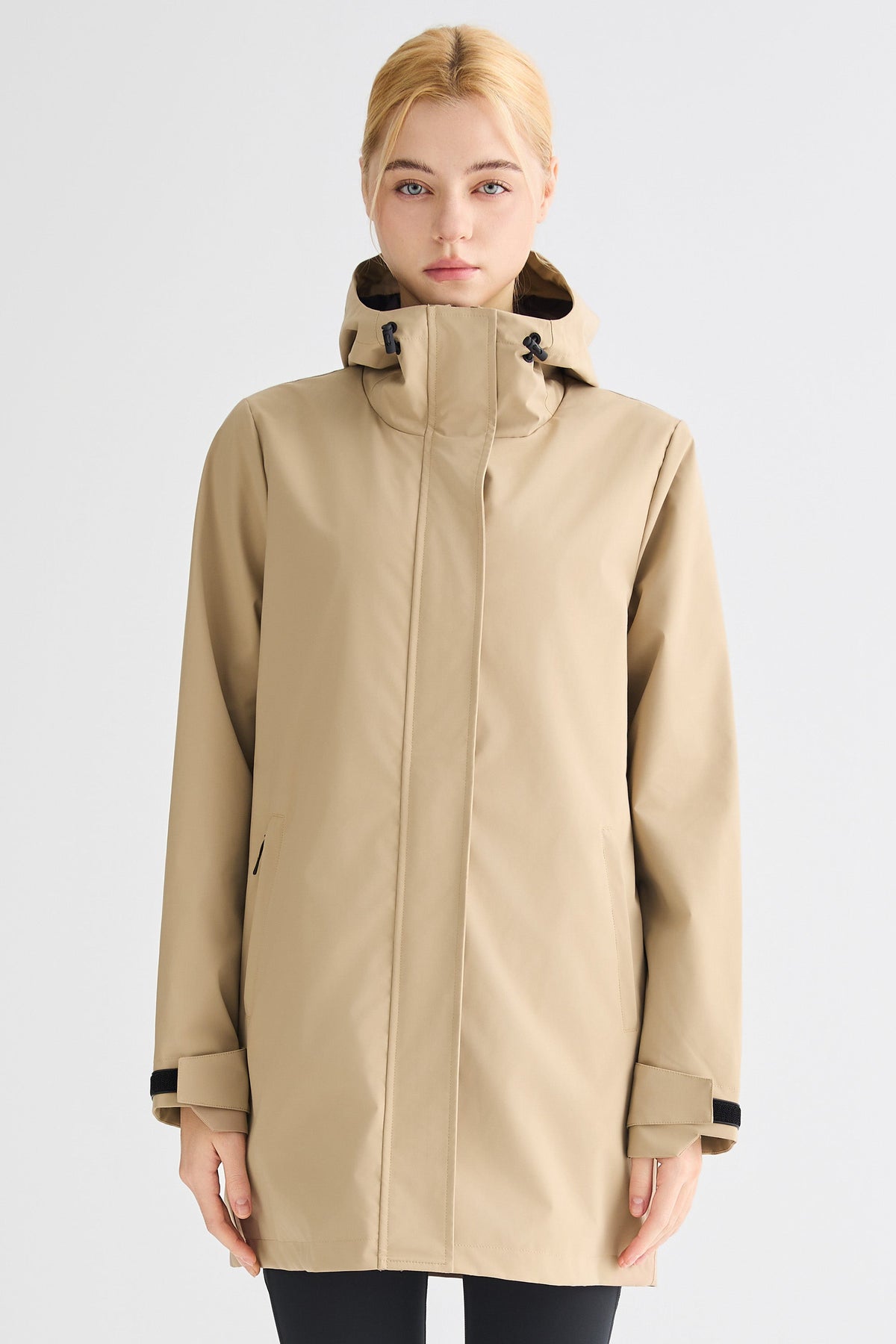 Mid-Length Waterproof Trench Jacket
