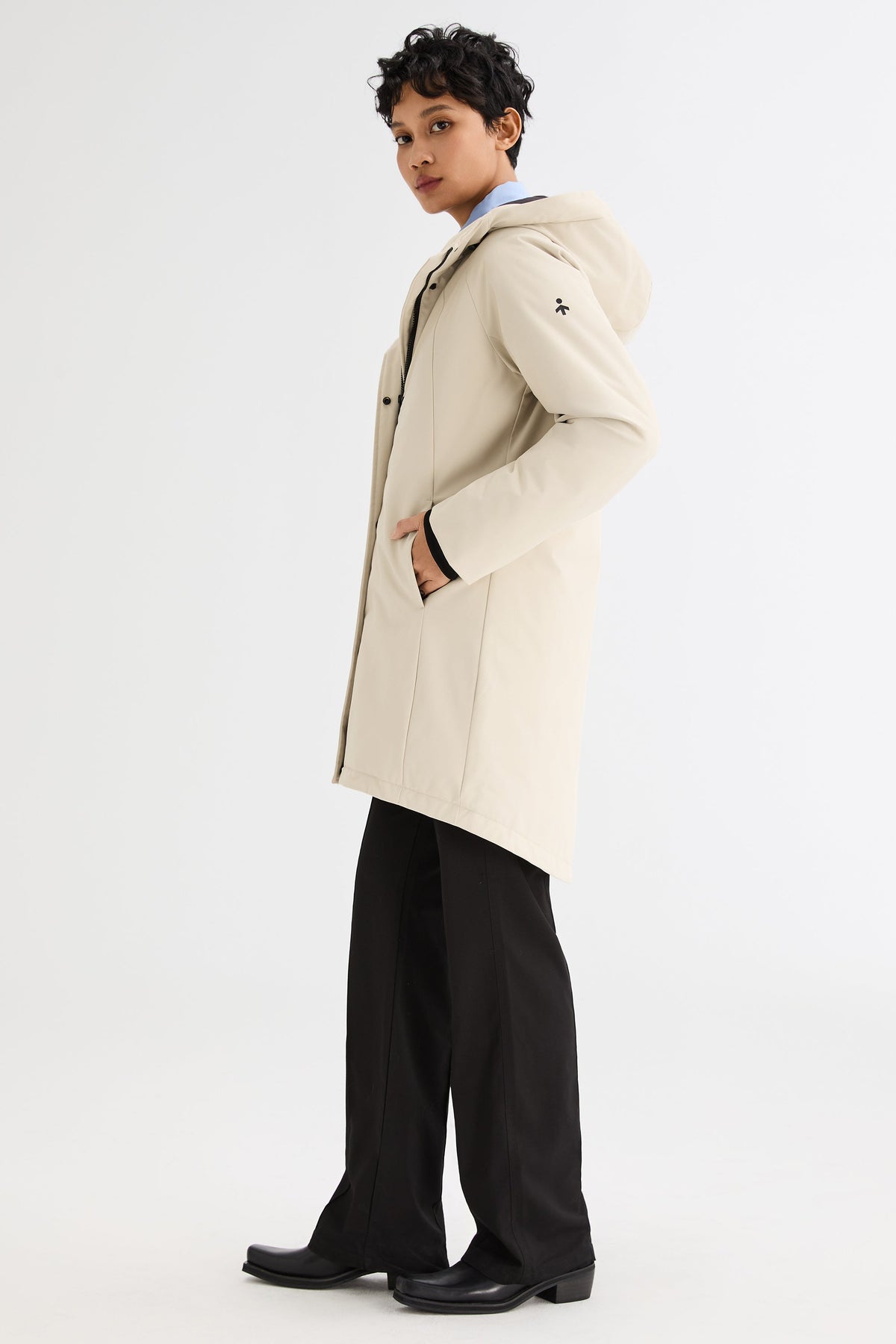 Mid-Length Windproof Parka Coat