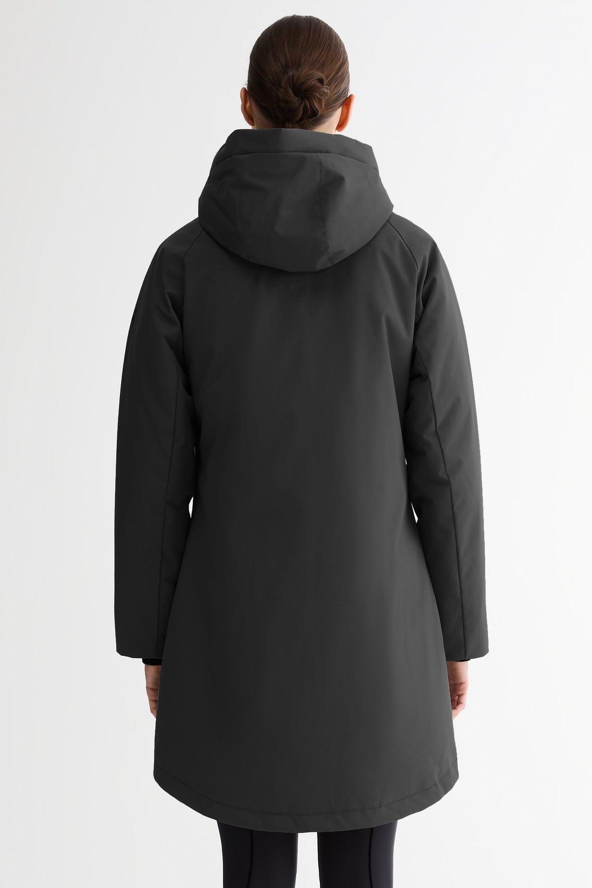 Mid-Length Windproof Parka Coat