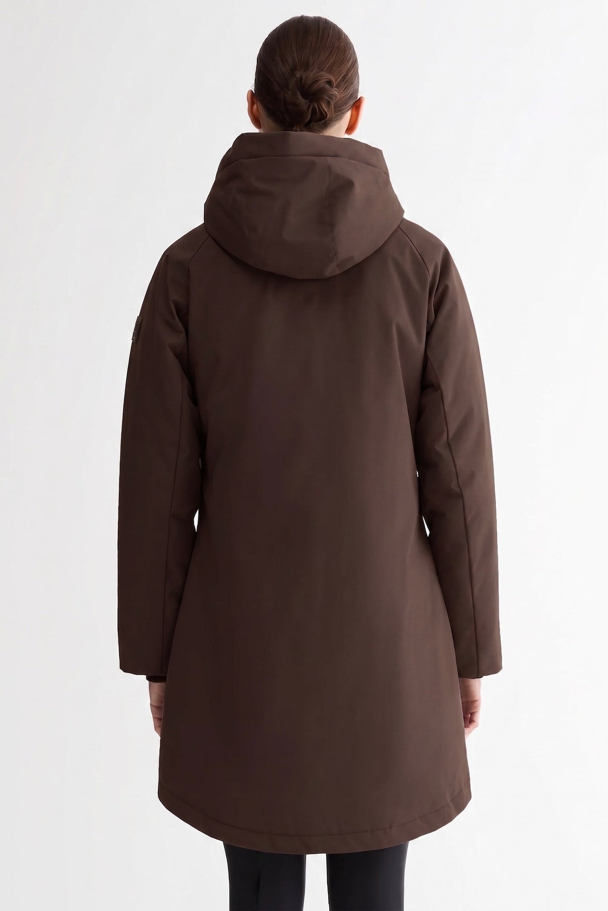 Mid-Length Windproof Parka Coat
