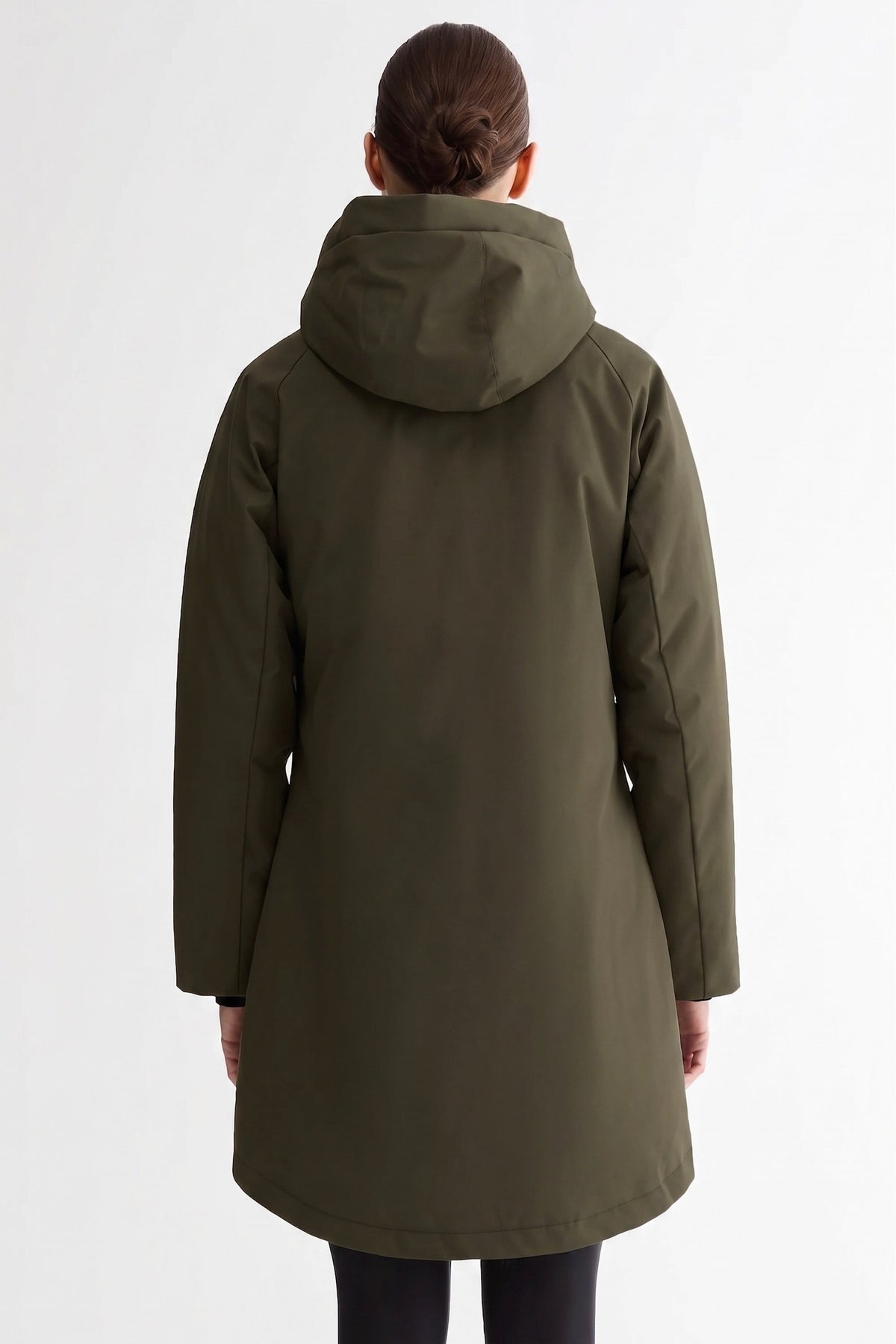 Mid-Length Windproof Parka Coat