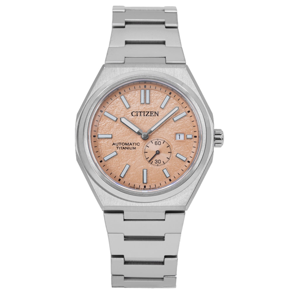 Citizen Men's NJ0180-80Z Super Titanium Salmon Dial Auto