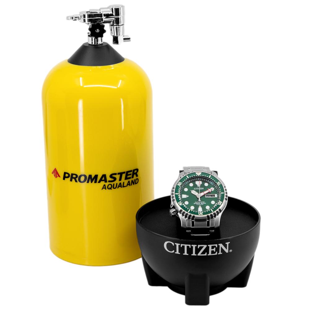 Citizen NY0100-50X Diver's Super Titanium 200mt Green Watch