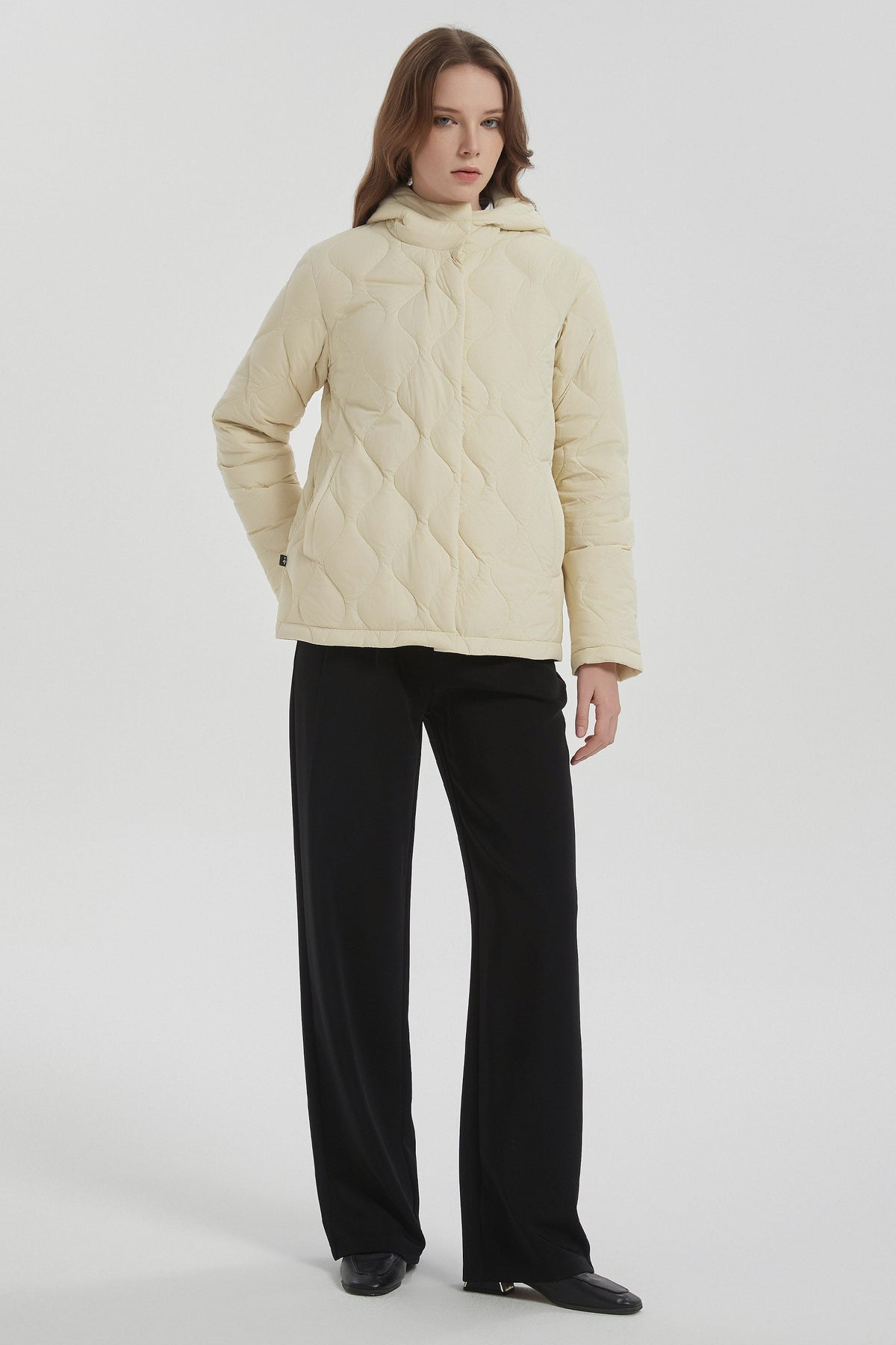 Quilted Down Jacket Lightweight Hooded