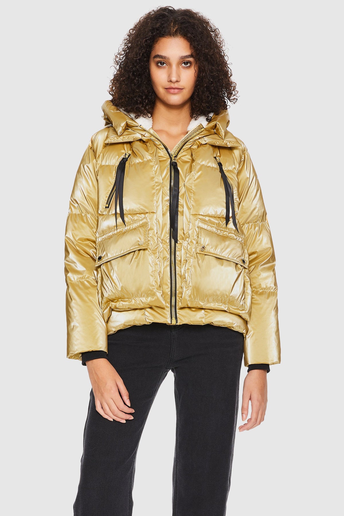092 Universe® Cropped Crome Down Jacket
