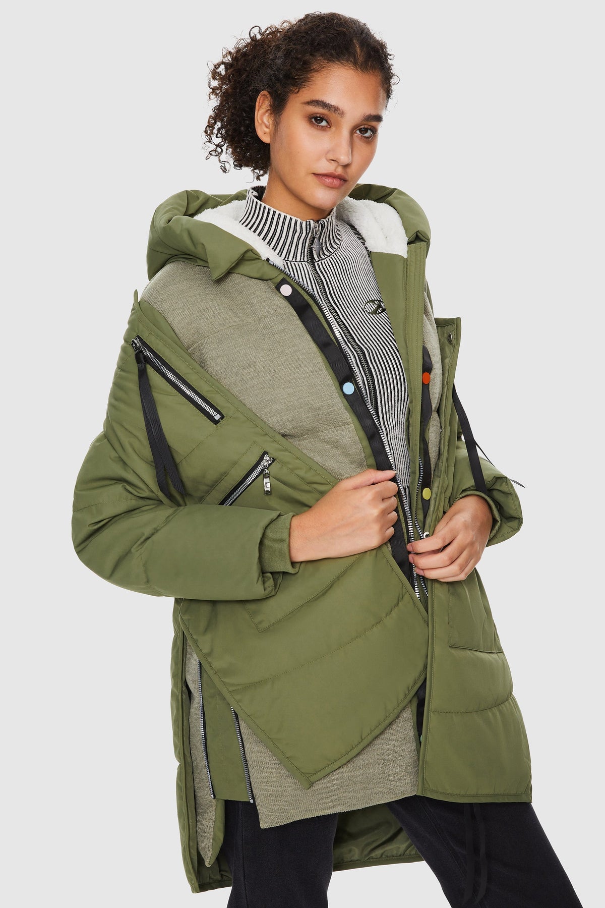 092 Universe® Thickened Puffer Down Jacket with Detachable Vest