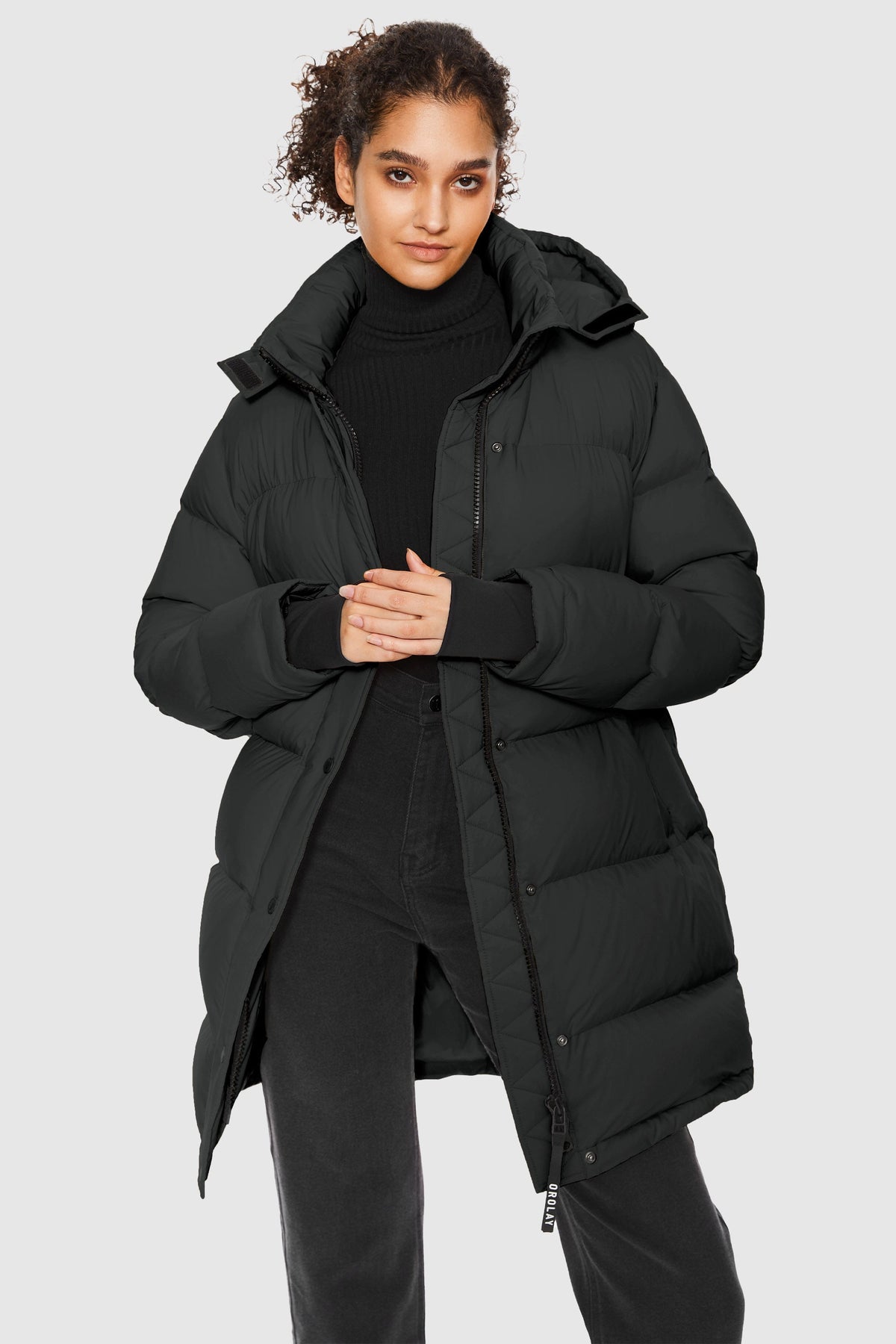 Puff-O® Hip-Length Down Puffer Jacket