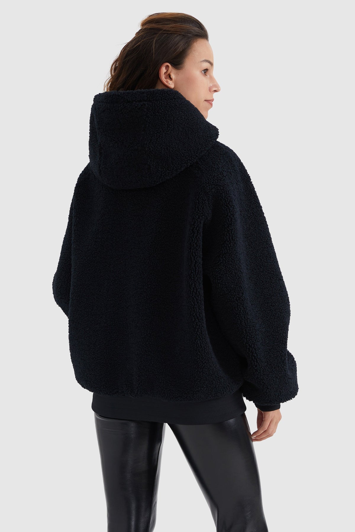 Full-Zip Oversized Fleece Jacket