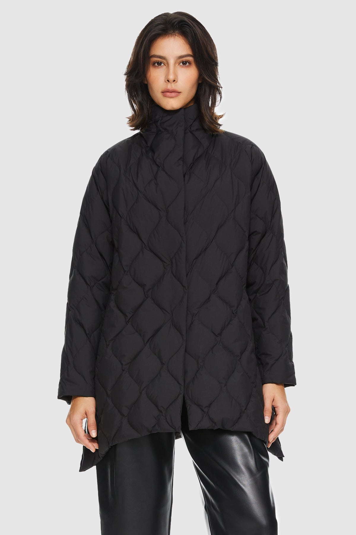 Oversized Quilted Lightweight Down Puffer Jacket