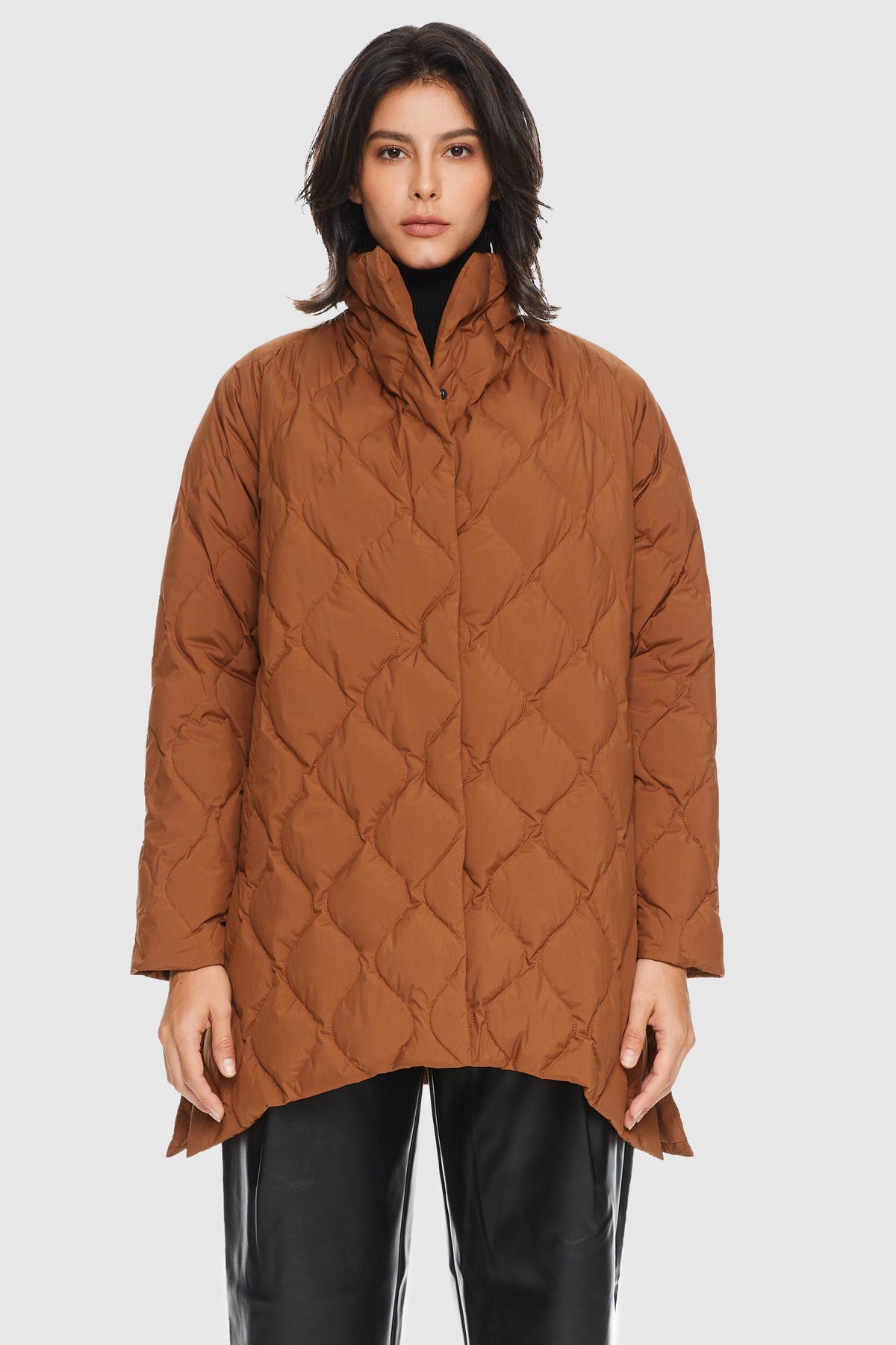 Oversized Quilted Lightweight Down Puffer Jacket