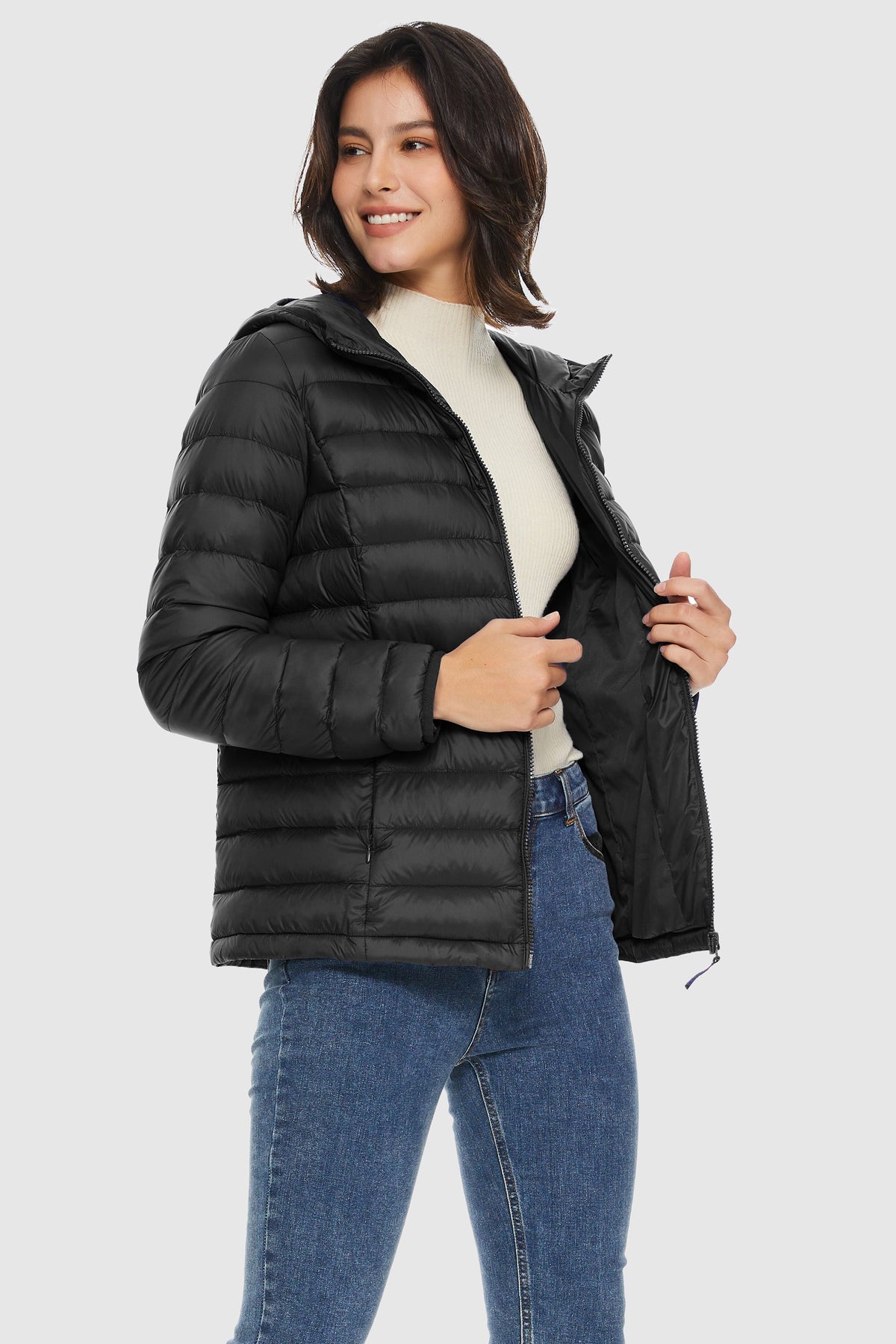 Lightweight Packable Down Jacket with hood