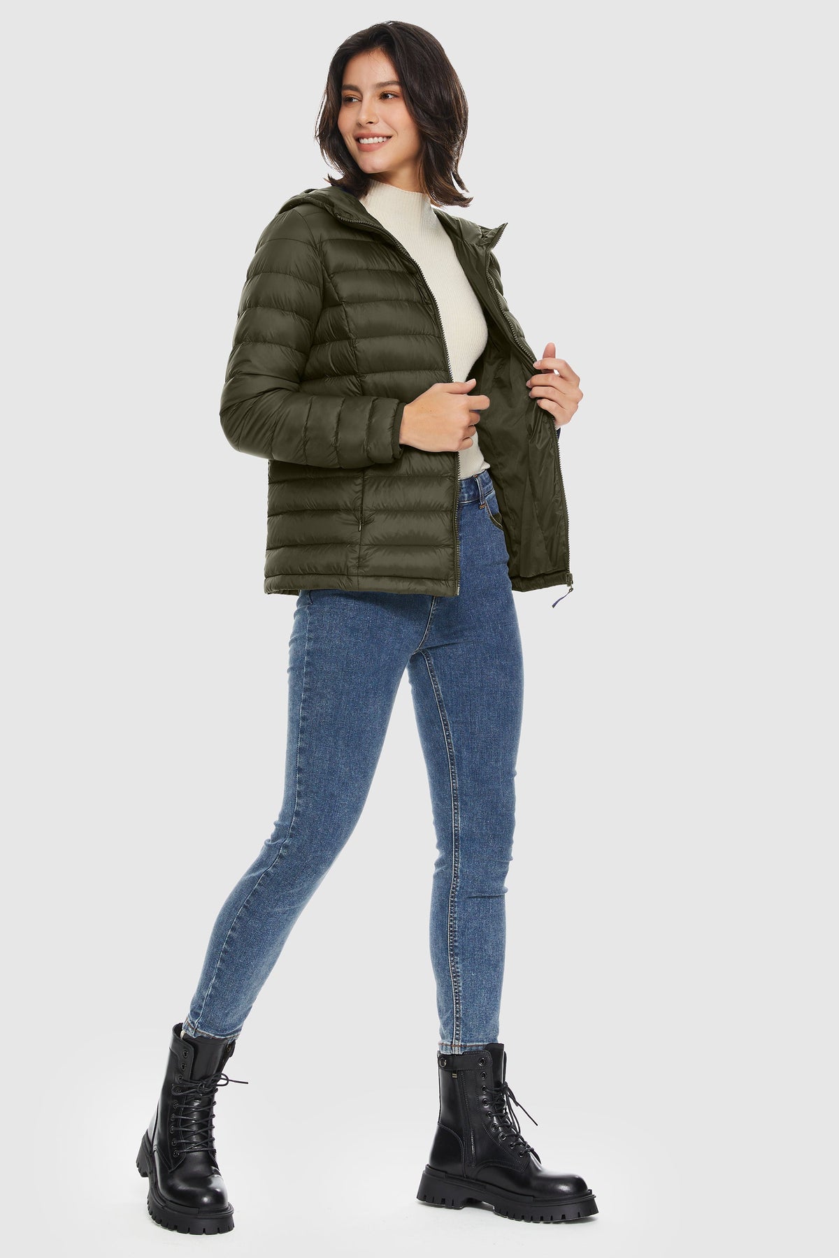 Lightweight Packable Down Jacket with hood