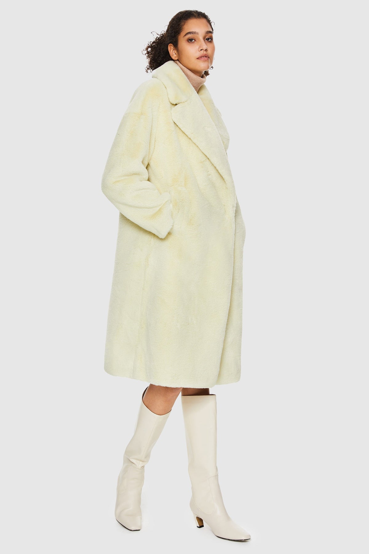 Oversized Long Sherpa Teddy Coat