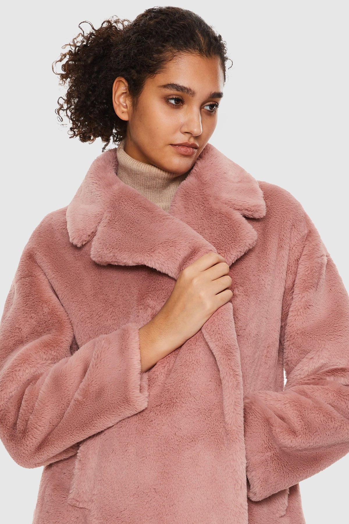 Oversized Long Sherpa Teddy Coat