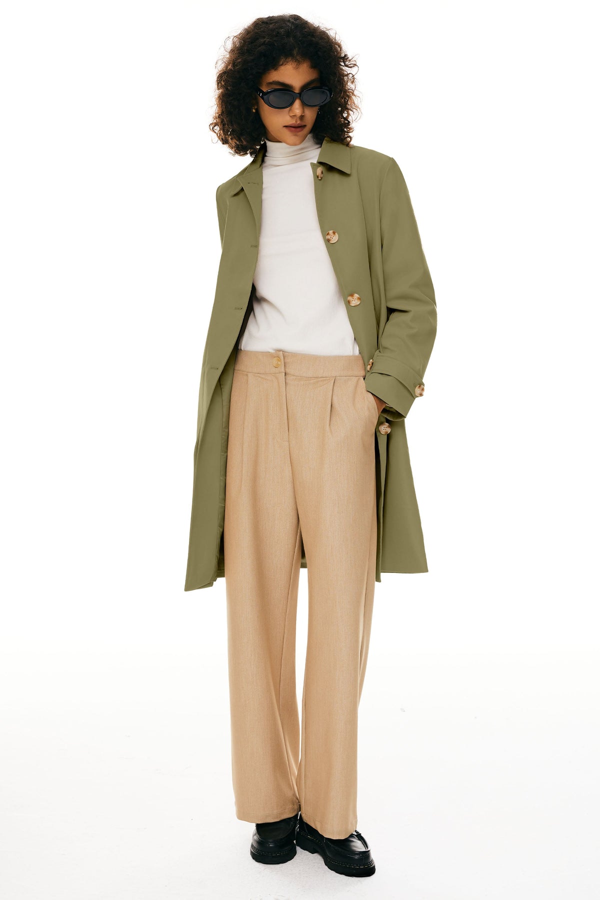 Single-Breasted Trench Coat