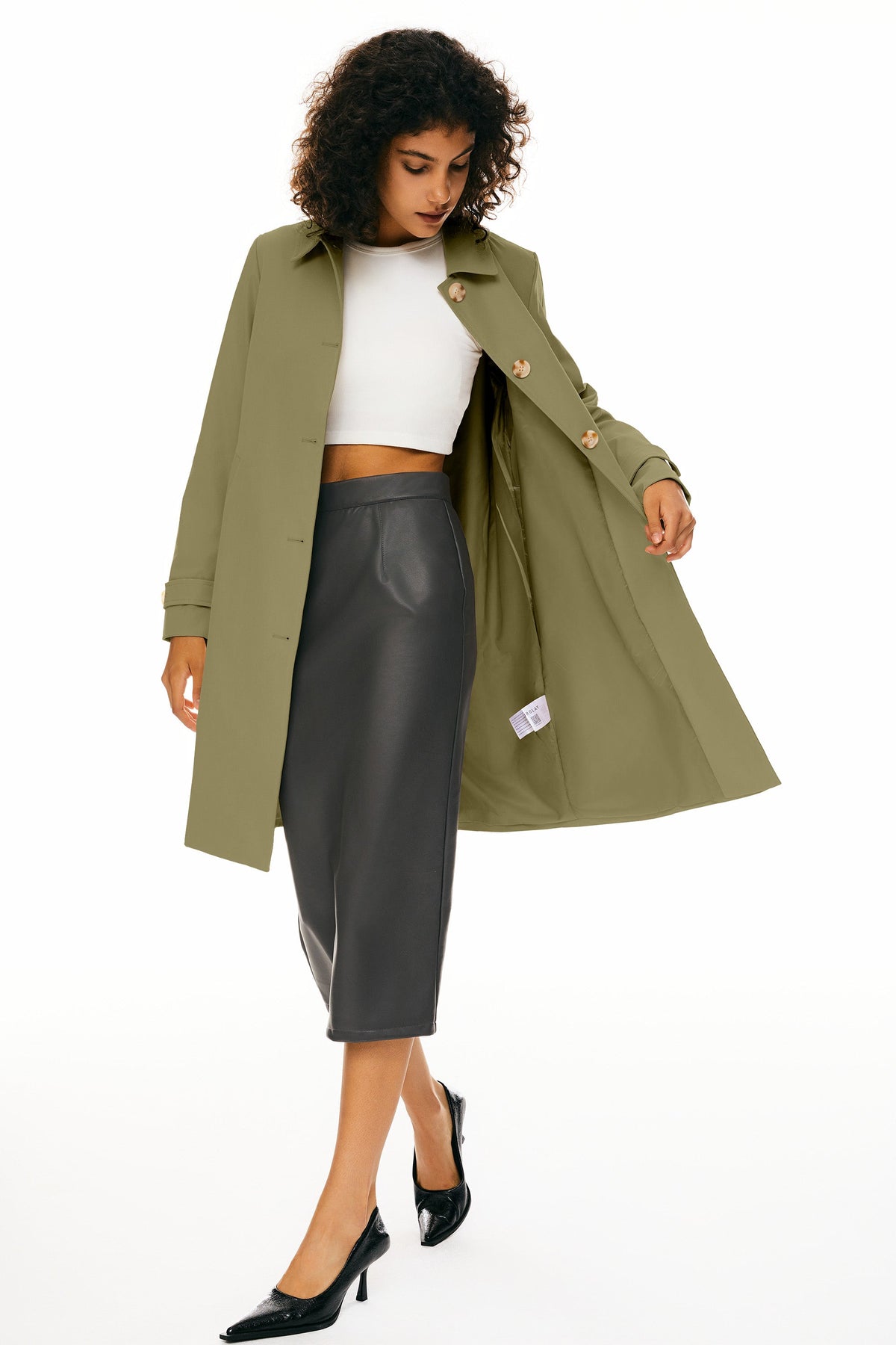 Single-Breasted Trench Coat