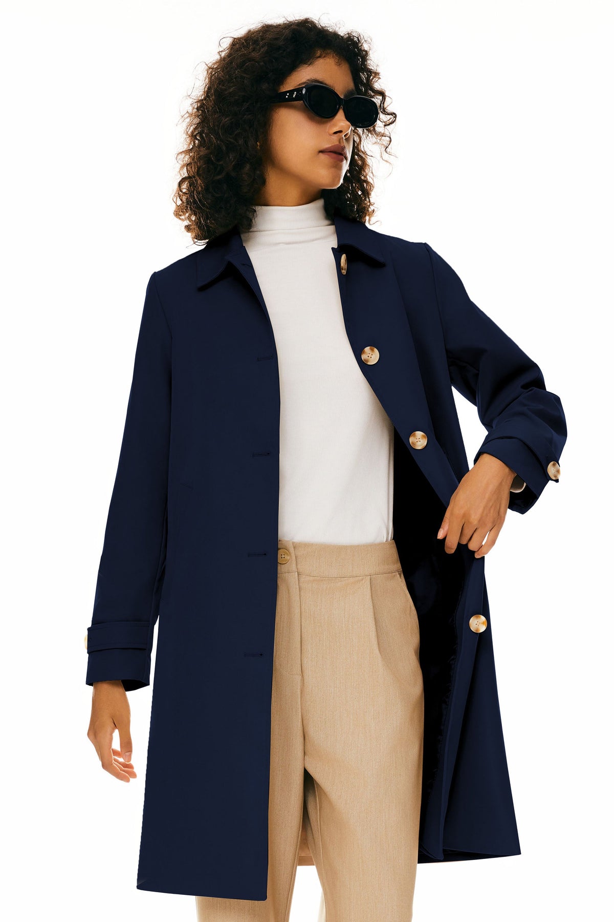 Single-Breasted Trench Coat