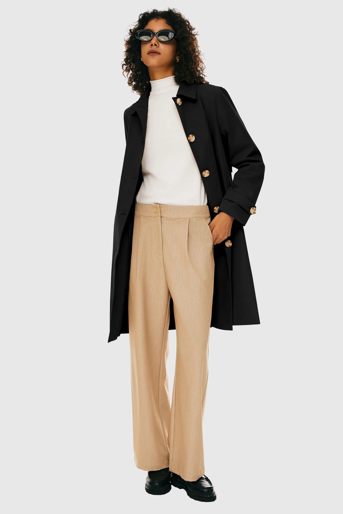 Single-Breasted Trench Coat