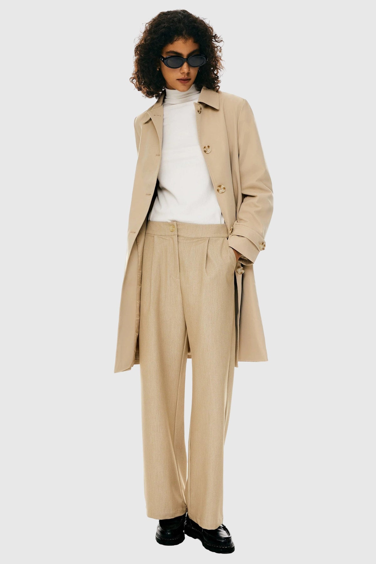 Single-Breasted Trench Coat