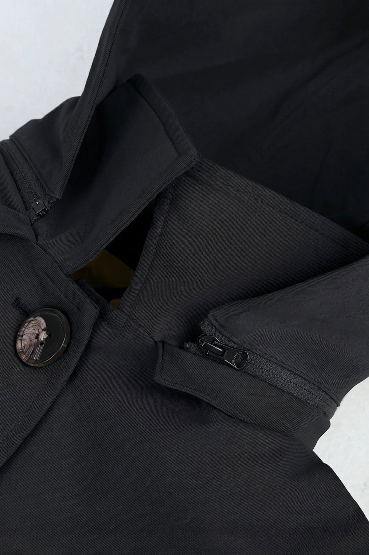 Long Single-Breasted Trench Coat