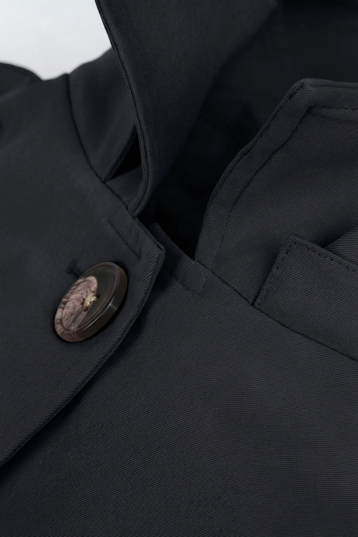 Long Single-Breasted Trench Coat