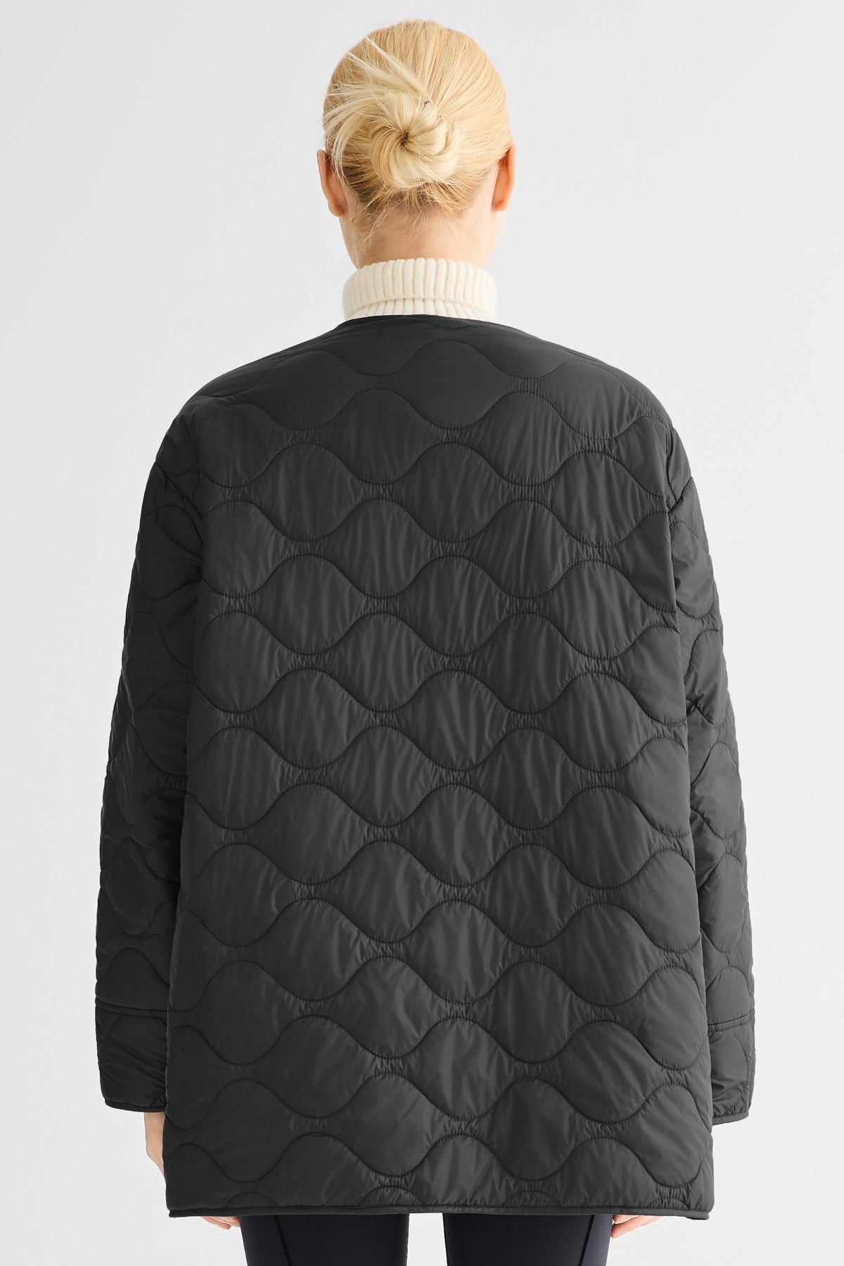 Oversized Quilted Drop-Shoulder Jacket
