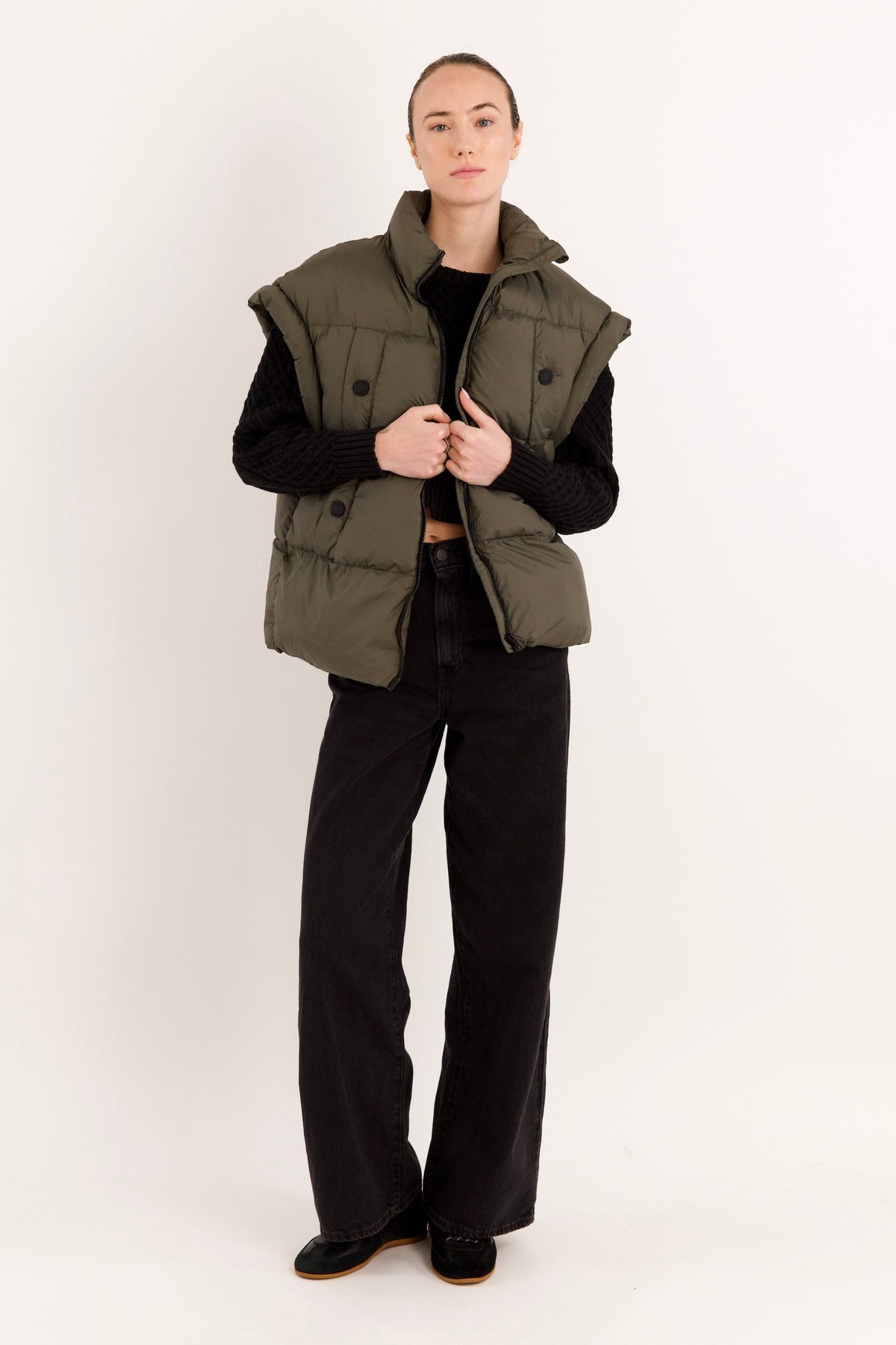 Oversized Classic Puffer Vest