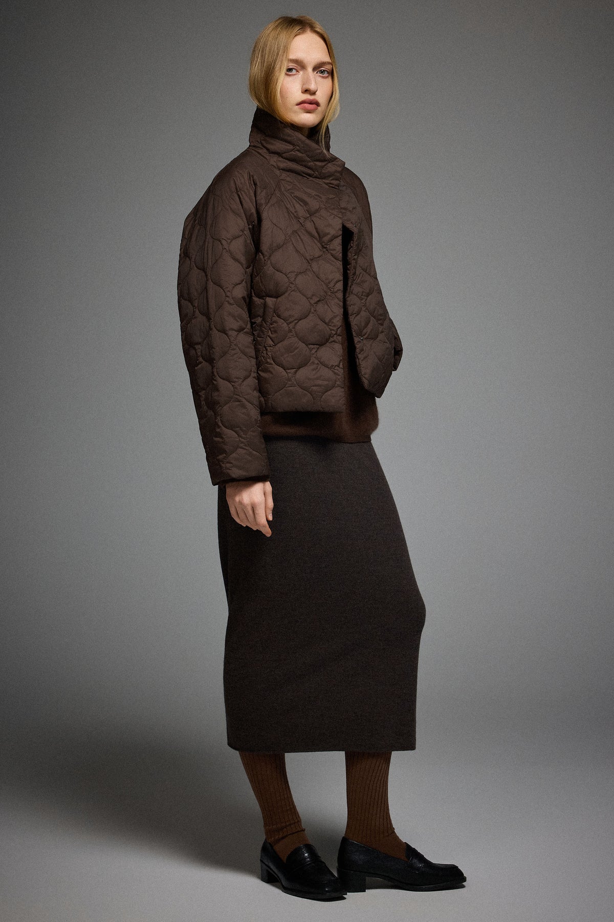Oversized Quilted Raglan Sleeve Lightweight Jacket