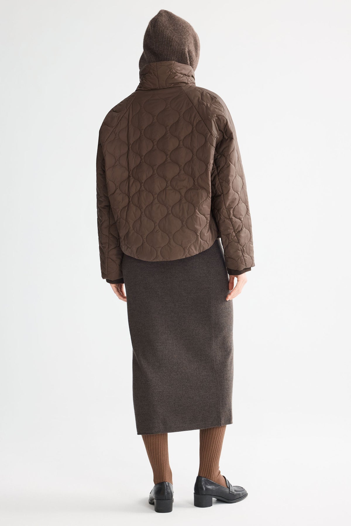 Oversized Quilted Raglan Sleeve Lightweight Jacket