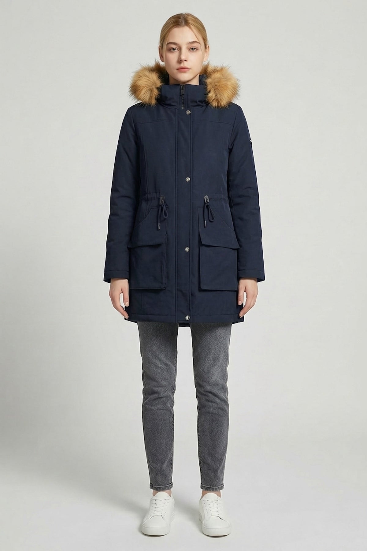 Thickened Fleece Lined Parka Jacket