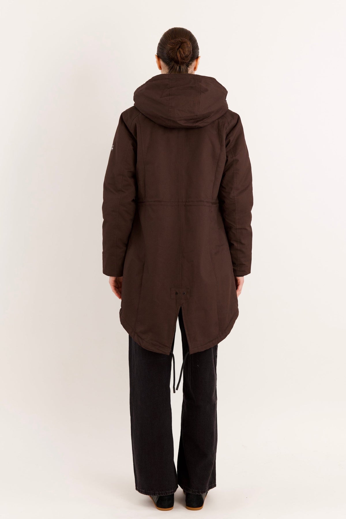 Fleece-Lined Hooded Parka Jacket with Pockets